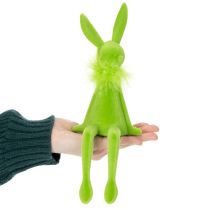Product Easter Bunny Decoration, Shelf Sitter, Sitting Figure Made of Plastic for Spring, 27cm, 2 Pieces