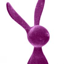 Product Easter bunny shelf sitter, flocked, assorted, 36cm, 4 pieces