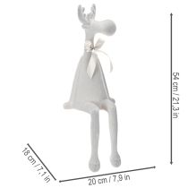 Product Christmas figurine reindeer with long legs, shelf sitter, 54cm