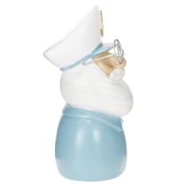 Product Captain figurine, maritime decoration with glasses and hat, 16cm
