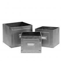 Plant box with sign, set of 3