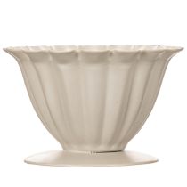 Product Bowl, goblet, flower calyx, cream-colored decoration, 9cm