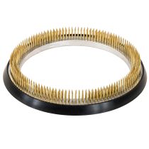 Product Creative floral arrangement aid with brass pins for Ikebana and flower arrangements