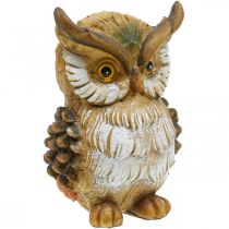 Decorative owl decorative figure hand-painted autumn decorative polyresin H14cm