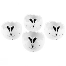 Product Ceramic Easter eggs decorative flower pot Easter with Easter bunny 7.5cm 4pcs