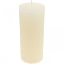 Product Elegant cream-white pillar candles for festive decoration, 85×200mm, set of 2