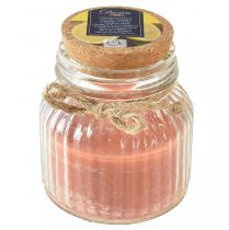 Scented candle in glass cork citronella candle brown H11,5cm