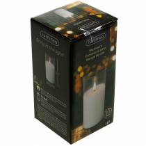 Product LED candle in glass real wax white Ø7.5cm H10cm