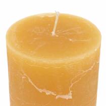 Product Solid colored candles honey 85×150mm 2pcs