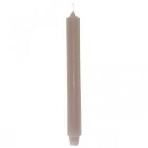 Candle long table candle rod candle gray Ø3cm H29cm