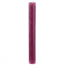 Product Candles Solid Colored Berry Taper Candles 34x300mm 4 Pcs