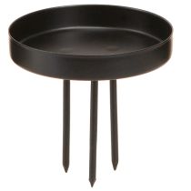 Product Candle holder Advent wreath metal matte black Ø8cm 4 pcs