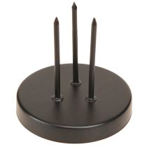Product Candle holder Advent wreath metal matte black Ø8cm 4 pcs