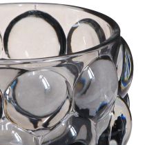 Product Candle Holder Glass Tealight Holder Grey Ø7cm H7cm 6 pcs