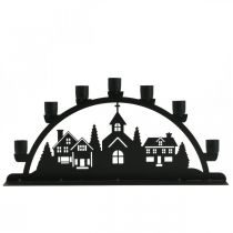 Product Candle arch light arch black metal 40x6cm H18,5cm