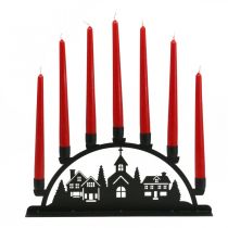 Product Candle arch light arch black metal 40x6cm H18,5cm