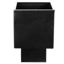 Product Black cube planter with base, modern, 22cm
