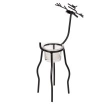 Product Reindeer candle holder with tealight glass, 28cm
