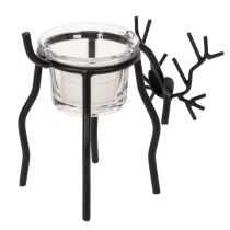 Product Reindeer candle holder with tealight glass, 15cm