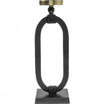 Product Candlestick black gold decorative cast iron Ø10.5cm 46cm