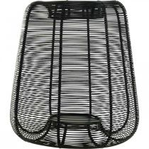 Product Candlestick Black Metal Basket Candlestick Ø24cm H26cm