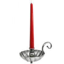 Candlestick silver candle bowl with handle H9.5cm