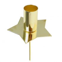 Candle holder star gold Ø2.2cm 4pcs