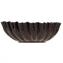 Product Candle holder vintage cake tin dark brown Ø11.5cm 4pcs