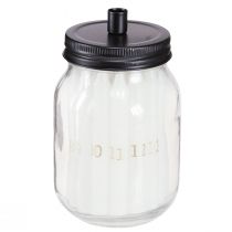 Product Candle holder on glass with 24 candles Advent calendar H14.5cm