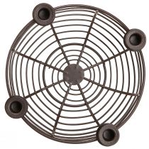 Product Candle holder for 4 candles decorative bowl metal brown Ø14cm