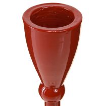 Product Candle holder for taper candles Taper candle holder Red H17cm