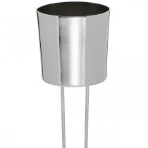 Candle holder to stick silver tea light holder Ø5cm 4pcs