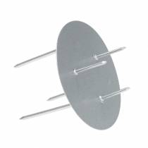 Product Candlestick for sticking silver Ø6.5cm 12pcs