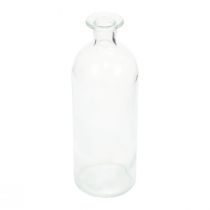 Product Candle holder decorative bottles mini vases glass clear H19.5cm 6pcs