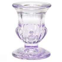 Product Candle holder glass Colored glass candle holders Ø5cm H6cm 4pcs