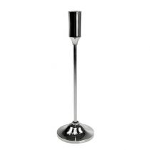Product Candlestick for tapered candle silver 30cm