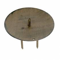 Product Candle holder for sticking 6x6.5cm brown 4 pcs