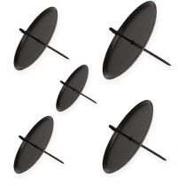 Product Candle holder brown different sizes 4pcs