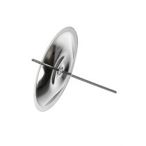 Product Candle holder with thorn silver Ø5cm 36 pcs