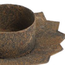 Product Candle holder for sticking tealight holder brown H8.5cm 4pcs