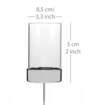 Product Candle holder for sticking metal/glass Ø5cm H14cm 4 pcs