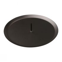 Product Candle holder for sticking Black Candle holder mandrel Ø8cm 4 pcs