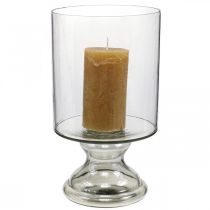 Product Wind light glass candle glass tinted, clear Ø20cm H36.5cm