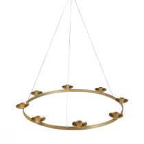 Product Candlestick gold hanging candlestick candle holder Ø34cm