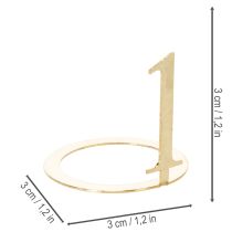 Product Candle ring taper candle number set for Advent wreath 3cm 4pcs