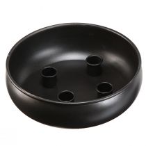Product Candle bowl black candle holder with magnets Ø20cm