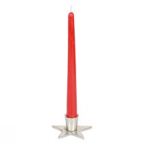 Product Candlestick silver candlestick star 8x8x4.5cm 4pcs