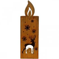 Product Tea light holder Christmas patina candle deer 45x14cm