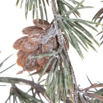 Product Artificial pine branch with cones, decorative pine branch, artificial, 80cm, 3 pieces