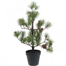 Artificial pine in a pot Christmas tree with cones 52cm
